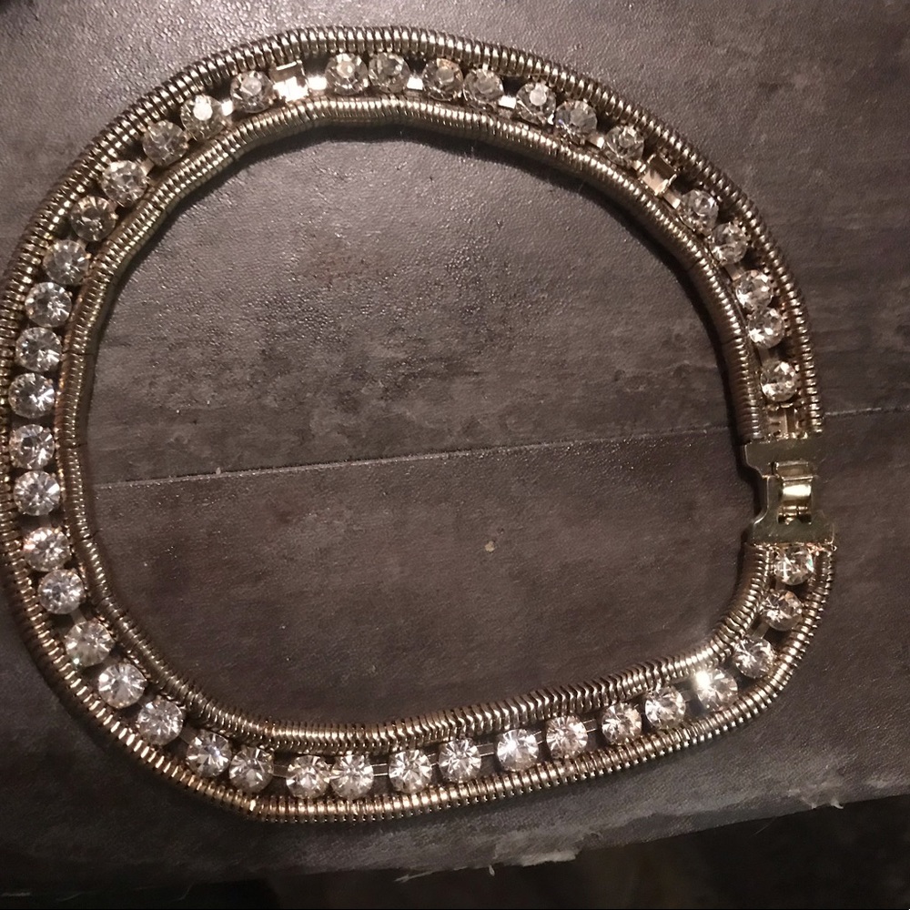 AWESOME VINTAGE RHINESTONE CHOKER!